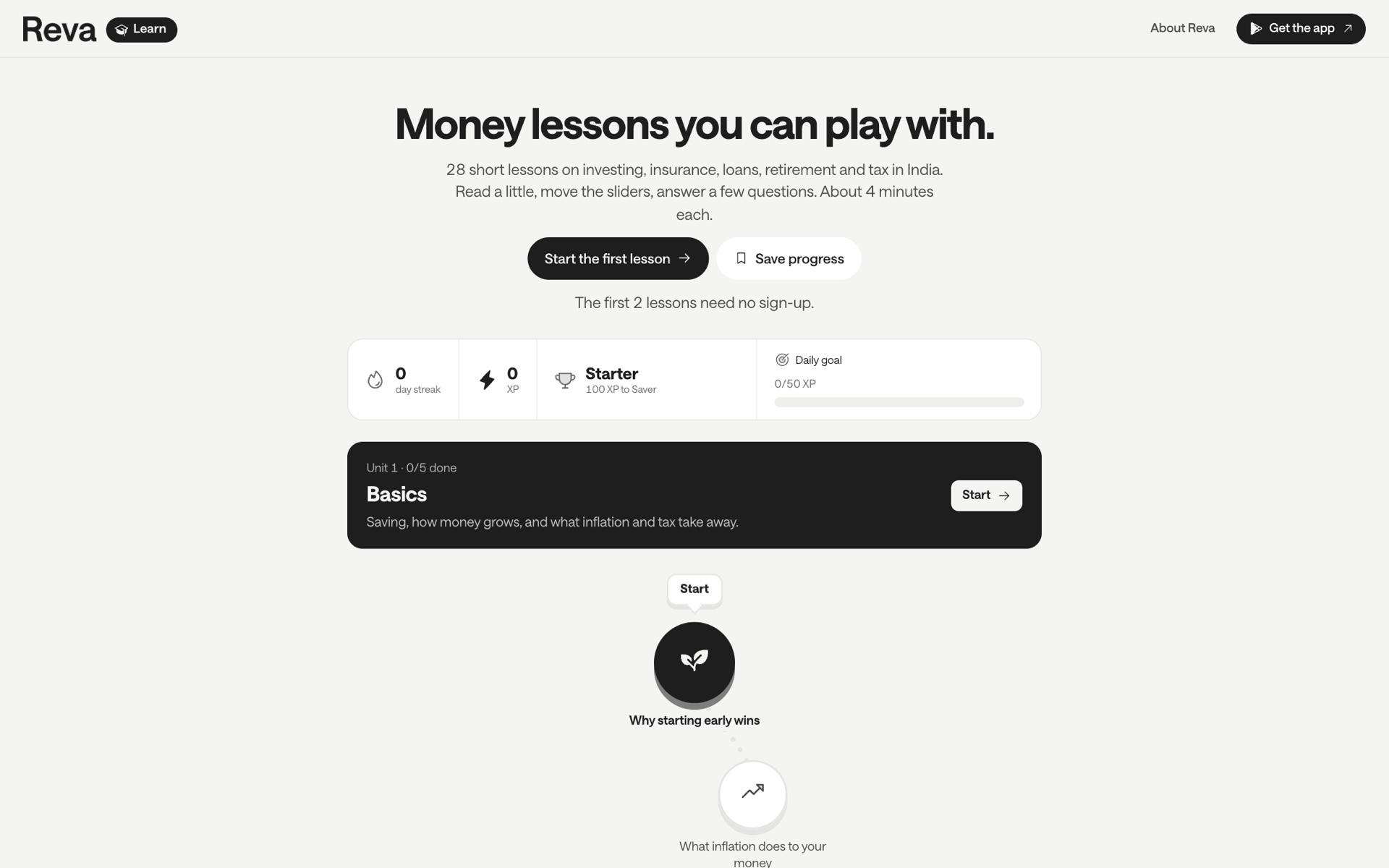 Reva Learn: Money lessons you can play with